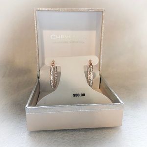 Rose gold hoop earrings